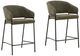Dovetail Furniture Cathey 2-Piece Olive Counter Stool Set-0