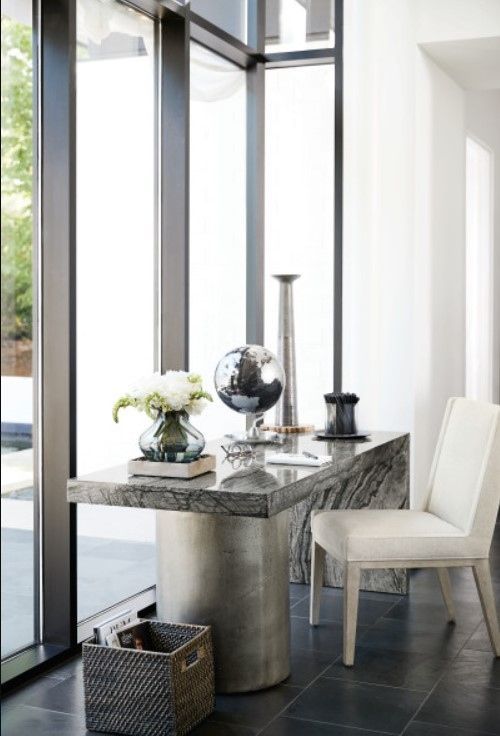 Bernhardt Linea Black/Graphite Desk-1
