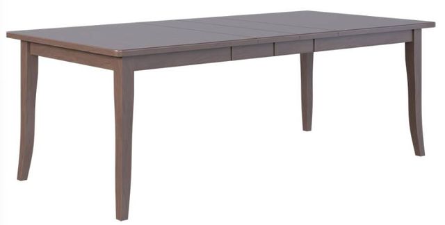 Country View Woodworking Customizable Oberlin Wormy Maple Top 60" Dining Table with 2-Leaves and Brown Maple Legs-0
