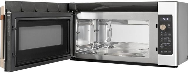 Cafe 30" 1.7 Cu. Ft. Matte White Over the Range Microwave-1