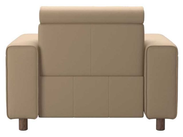 Stressless® by Ekornes® Customizable Emily Wide Arm Long Seat Chaise Sofa with Wood Legs-4