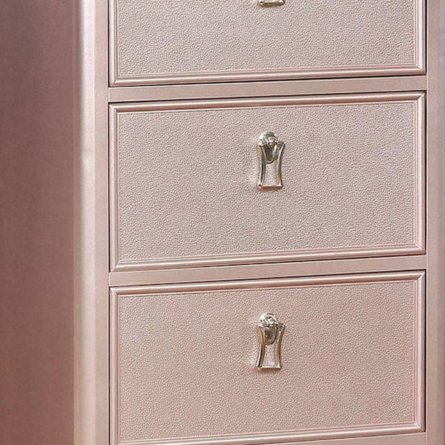 Furniture of America® Avior Rose Gold Swivel Chest-2