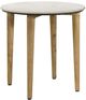 Coaster® Aldis 2-Piece White Occasional Table with Natural Base Set-1