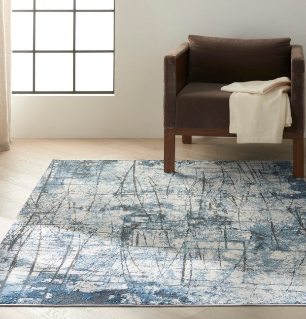 Nourison Home™ CK970 Vapor Gray Blue 5'x7' Area Rug-1