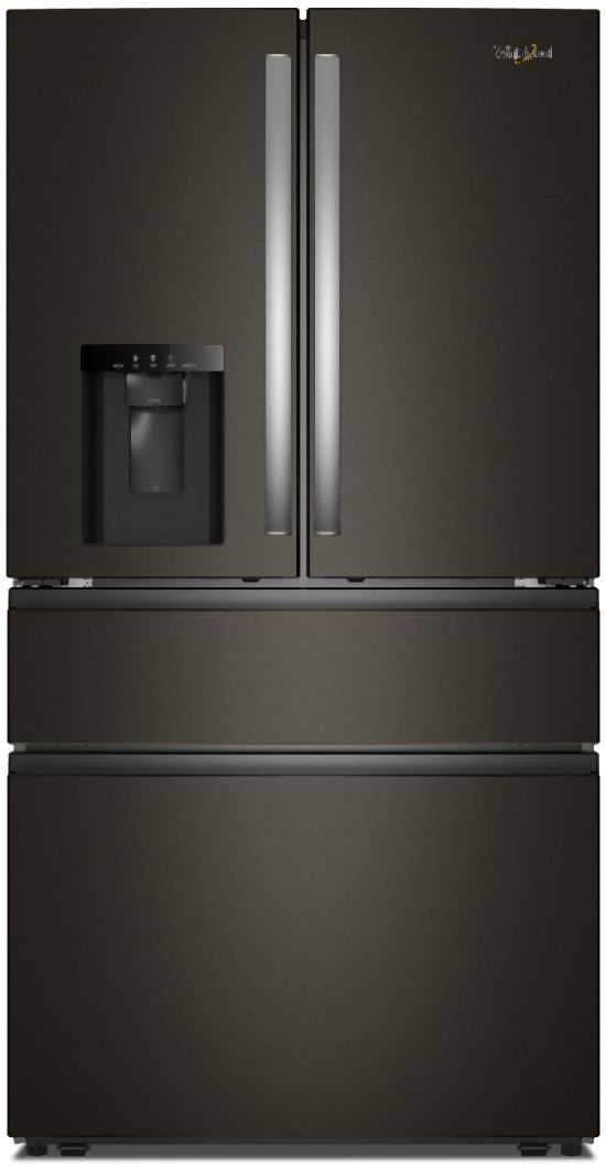 Whirlpool® 36" 28.9 Cu. Ft. FingerPrint Resistant Black Stainless Steel French Door Refrigerator-0