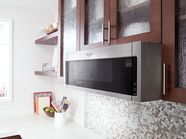 Whirlpool® 1.1 Cu. Ft. Fingerprint Resistant Stainless Steel Over The Range Microwave-1