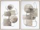 Crestview Collection Sheridan 2-Piece Beige/White Wall Art Set-0