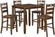 Crown Mark Ashborn 5-Piece Brown Counter Dining Set-0
