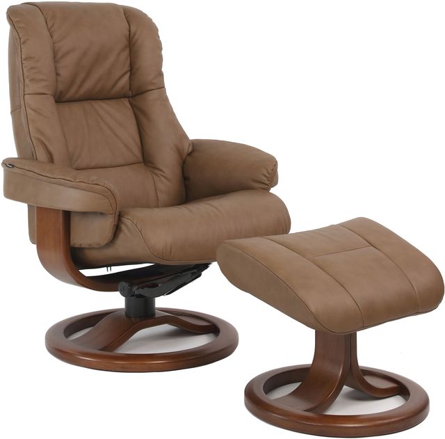 Fjords® Classic Comfort Loen R Cappuccino Small Recliner-0