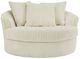 Signature Design by Ashley® Lindyn Ivory Oversized Swivel Accent Chair-1