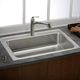 Elkay Lustertone® Classic Lustrous Satin 33" x 22" x 8" 4-Hole Single Bowl Drop-in Sink-2