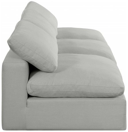 Meridian Furniture Comfy 3-Piece Gray Armless Sofa -2