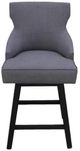 Nest Home Collections Lacey Barbury Stone/Medium Gray Swivel Counter Stool-1