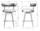 Amisco Customizable Barbara Swivel Counter Stool-2