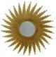 Zeugma Imports Starburst Gold Wall Mirror-0