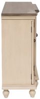 Linon 4-Door Brown/Cream Media Credenza-5