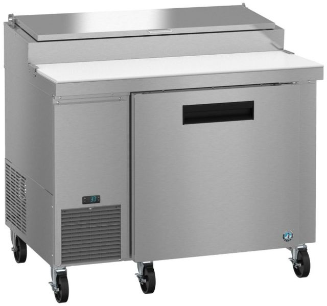 Hoshizaki 46" 11.23 Cu. Ft. Stainless Steel Single Section Pizza Prep Table Refrigerator -1