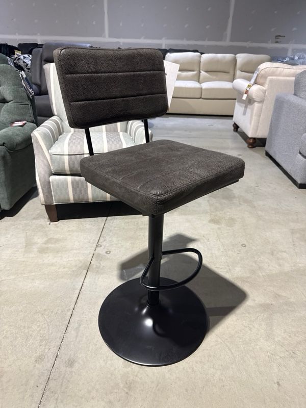 Clearance Signature Design by Ashley® Strumford Black/Gray Tall Swivel Bar Stool-0