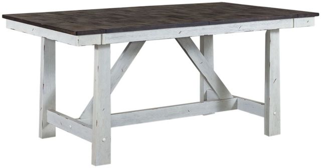 Liberty Furniture Farmhouse 5-Piece Brown/White Optional Trestle Dining Set-2