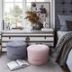 TOV Furniture by TOV Slashed Blush Luna Velvet Ottoman-1
