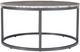 Jofran Inc. Wynn Marble Gray Cocktail Table with Gunmetal Base-1