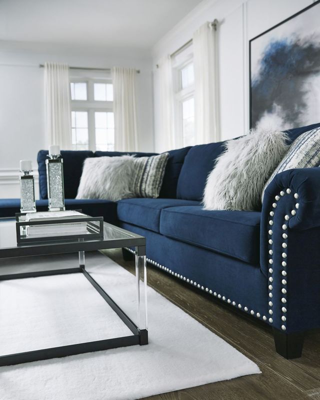 Signature Design by Ashley® Trendle 2-Piece Ink Left-Arm Facing Sofa Sectional and Chaise-4