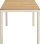 TOV Furniture Sardinia Cream Aluminum/Wooden Outdoor Dining Table with Light Teak Legs-4