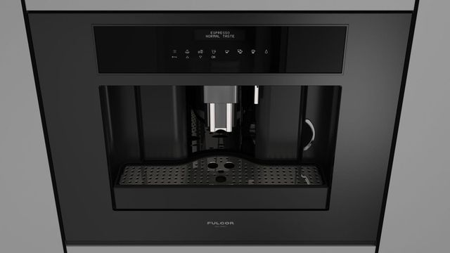 Fulgor Milano Matteo 700 Series 24" Matte Black Built-In Coffee Maker-3