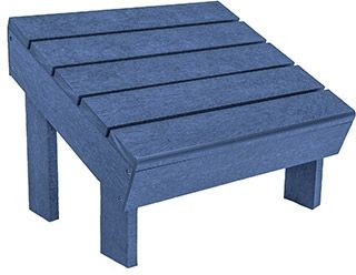 C R Plastics Modern Navy Footstool-0