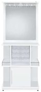 Elements International Wendolyn Light Glossy White Wine Cabinet-3