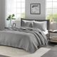 Olliix by Madison Park Grey Twin/Twin XL Keaton Reversible Coverlet Set-5