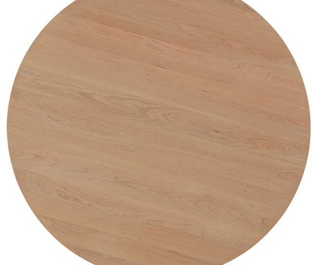 Artisan & Post by Vaughan-Bassett Crafted Cherry Dining by Ben & Erin Napier Bleached Cherry 60" Round Table with Black Base-2