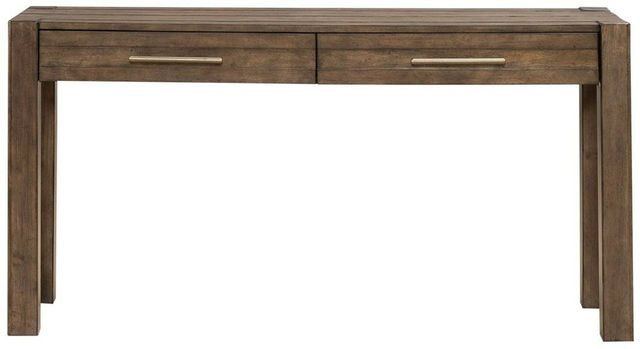 Liberty Furniture Broadmore Cobblestone Brown Console Table-2