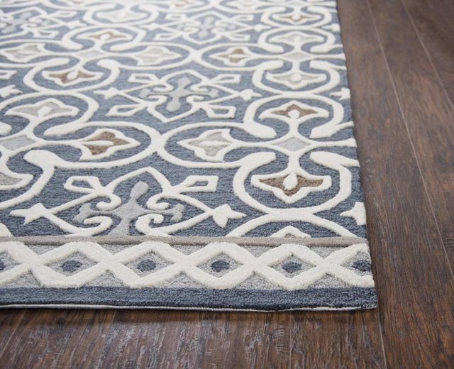 Rizzy Home Opulent Gray 5'x8' Rectangular Rug-2
