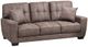 Mazin Furniture Misha 3-Piece Brown Leather Sofa Set-0