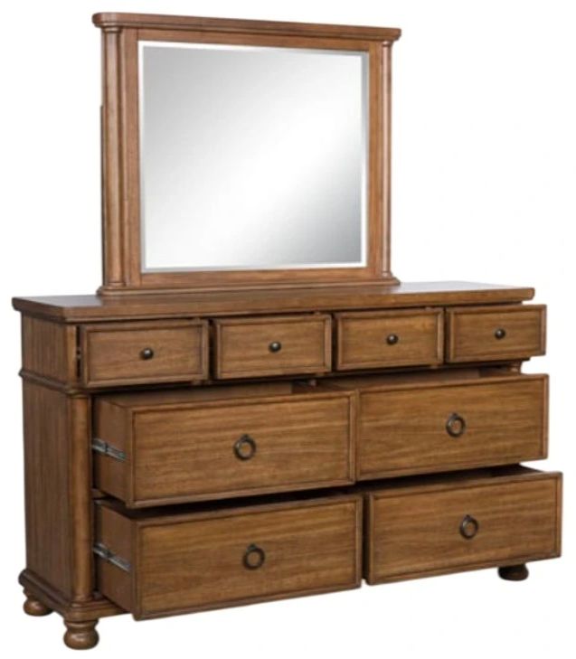 Signature Design by Ashley® Chadworth Brown Dresser and Mirror-2