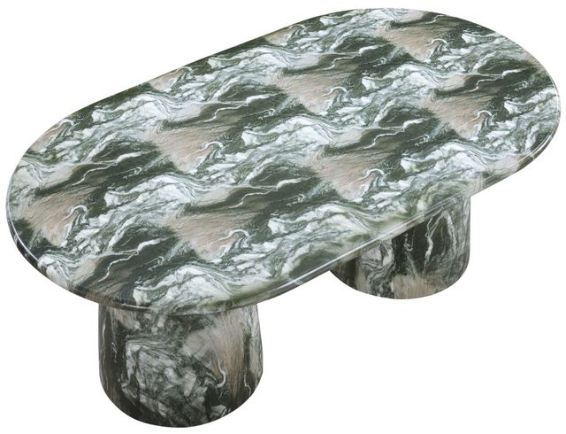 Meridian Furniture Cosenza Green 78" Indoor/Outdoor Concrete Dining Table-2
