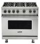Viking® 36'' Antique Bronze Sealed Burner Pro Style Gas Range-1