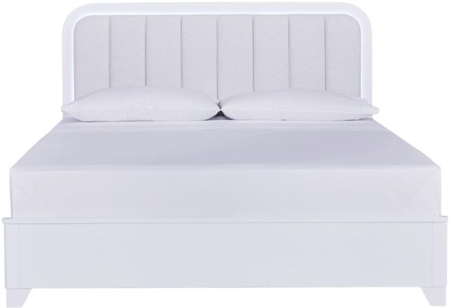 Signature Design by Ashley® Frostlyn White California King Upholstered Panel Bed-2
