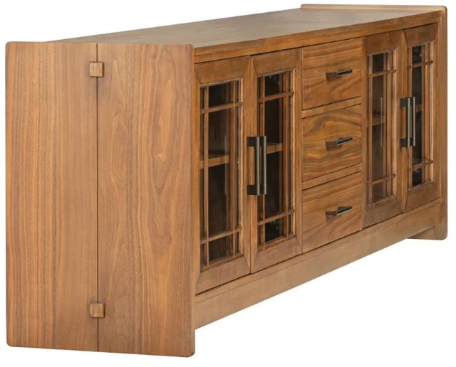 Flexsteel® Lincoln Walnut Large Entertainment Console-4