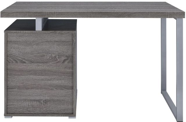 Coaster® Brennan Weathered Grey 3-Drawer Office Desk-3
