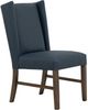 International Furniture Direct Forge Blue/Brown Leather Dining Side Chair-0
