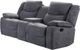 Titus Furniture Grey Recliner Love Seat-0