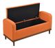 Mazin Furniture Brigitte Orange Lift Top Storage Bench-2