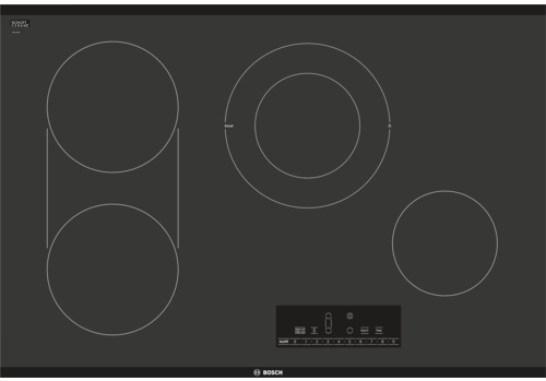 Bosch® 800 Series 30" Black Frameless Electric Cooktop-0