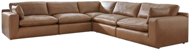 Signature Design by Ashley® Emilia 5-Piece Caramel Sectional