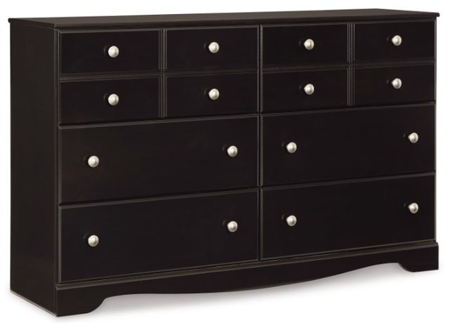 Signature Design by Ashley® Mirlotown 6-Piece Almost Black King Poster Bed Set-2