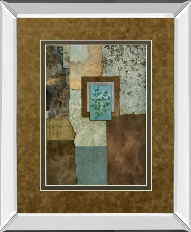 Classy Art Petites Fleurs Sur Le Bleu II by Norm Olson Wall Art-0