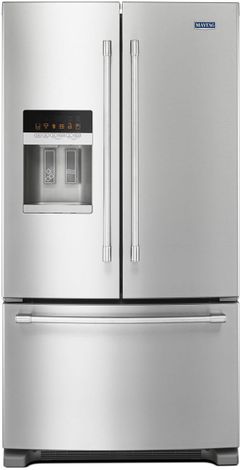 Maytag® 36 in. 24.7 Cu. Ft. Fingerprint Resistant Stainless Steel French Door Refrigerator