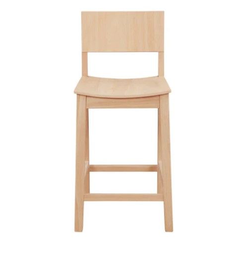 Linon Kentucky 2-Piece Unfinished Counter Stool Set-3